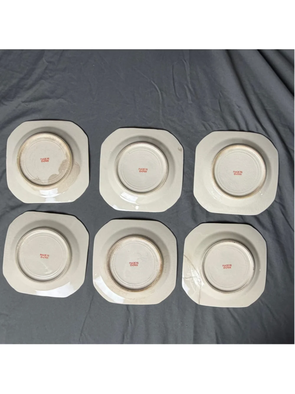 Japanese Moriage Dragonware Plate Set Basket 7 Pc Vintage Retro Serving Dishes